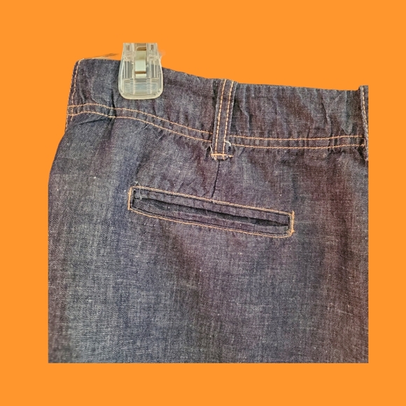 Talbots Lightweight Denim Skirt 22" Length Dark Blue Ladies 14 Petite - Picture 5 of 8